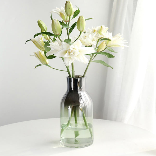 Modern Ombre Glass Flower Vase