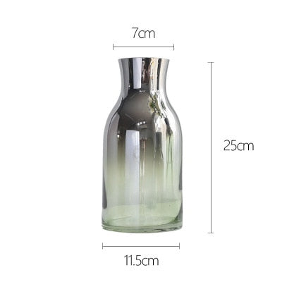 Modern Ombre Glass Flower Vase