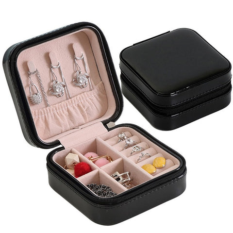 Vegan Leather Jewelry Organizer For Travel
