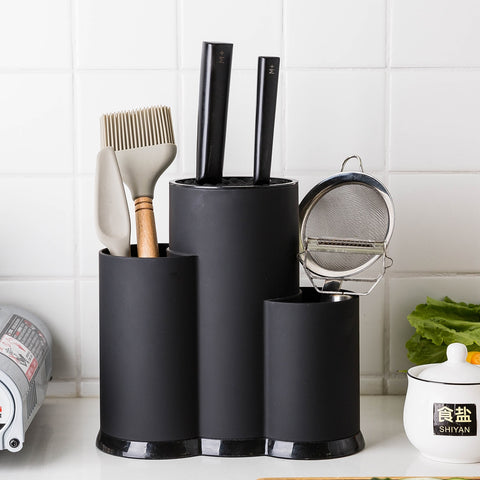 Black Kitchen Utensils Holder For Cooking