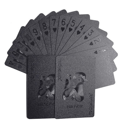 Black Matte Waterproof Playing Cards
