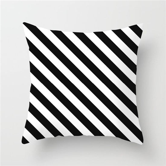 17x17 Black & White Sham Cover Cases For Square Pillow
