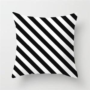 17x17 Black & White Sham Cover Cases For Square Pillow