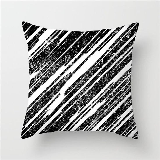 17x17 Black & White Sham Cover Cases For Square Pillow