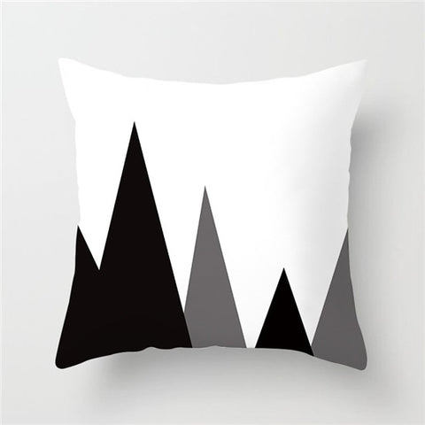 17x17 Black & White Sham Cover Cases For Square Pillow